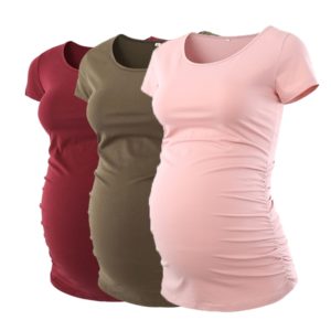 3 uds - Tops, camiseta de embarazo 2