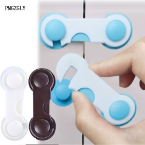 5pcs/lot Children Security Protector Baby Care Multi-function Child Baby Safety Lock Cupboard Cabinet Door Drawer Safety Locks 1
