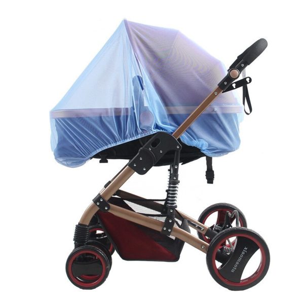 Cochecito de bebé con mosquitera para recién nacido, cesta con mosquitera accesorios para carritos 4