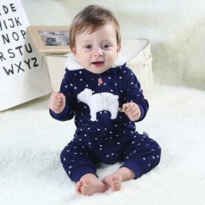 Mameluco de lana cálida para bebé, disfraz infantil de Navidad 1