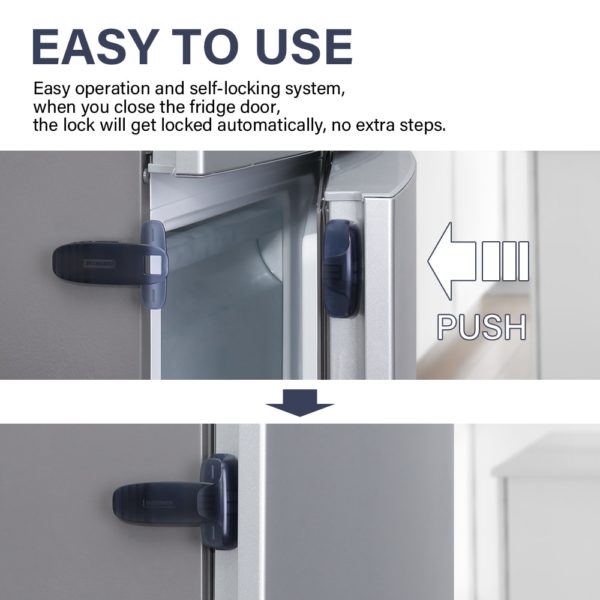 Child Safety Fridge lock Single-Door Refrigerator Lock for Kitchen Child Protection Kids Safety Care Freezer Lock 3