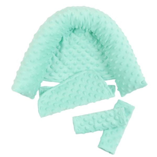Almohada de apoyo de cabeza para dormir para bebé con cinturón de seguridad para asiento de bebé 3