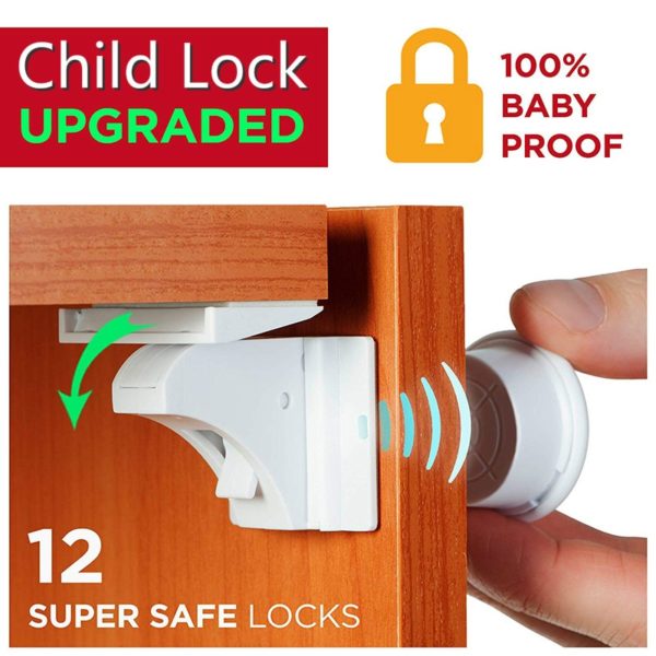 Drawer Lock Magnet Child  Kids Safety Lock Baby Protections Cabinet  Lock Door Children Locker Security Blockers From Children 1