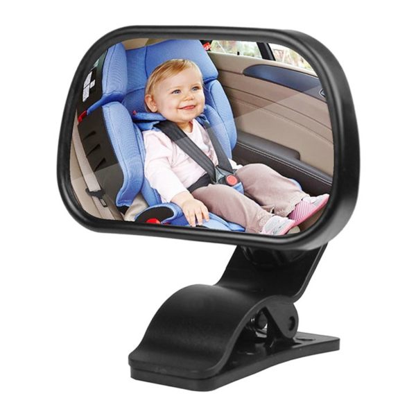 Mini espejo de seguridad para asiento trasero de coche, ajustable 2