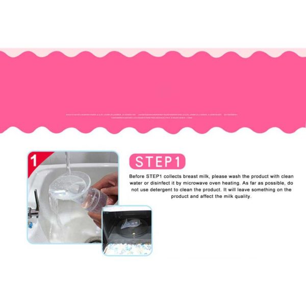 Bomba de lactancia Manual para bebé, extractor de leche materna de corrección automática 3