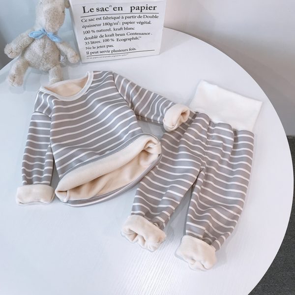 Pijamas a rayas para niños de 1 a 4 años 1