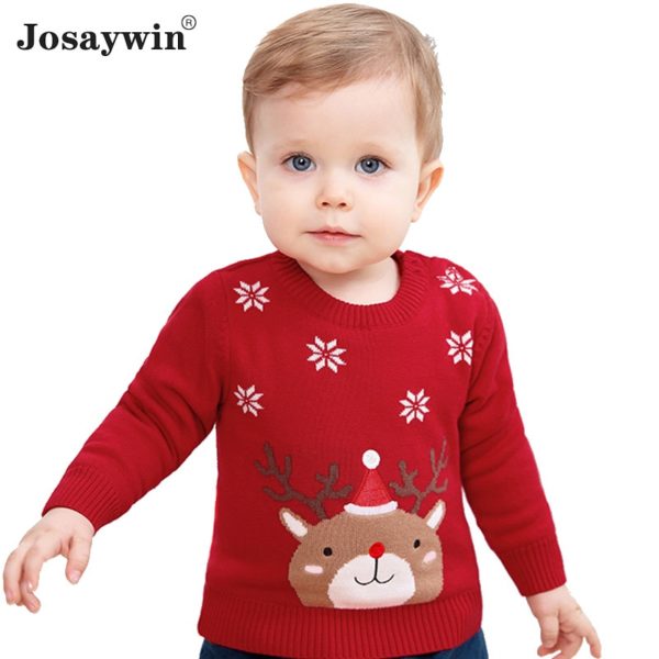 Suéter de punto para bebé y niña, jerseys de dibujos animados, Otoño e Invierno 1