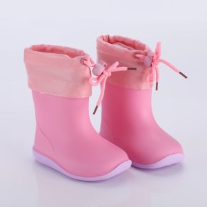 Botas de lluvia de goma para niños y niñas, botas antideslizantes 2