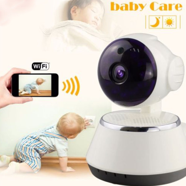 Monitor de bebé inalámbrico de 720P HD, con WiFi, visión nocturna y detección de movimiento 1