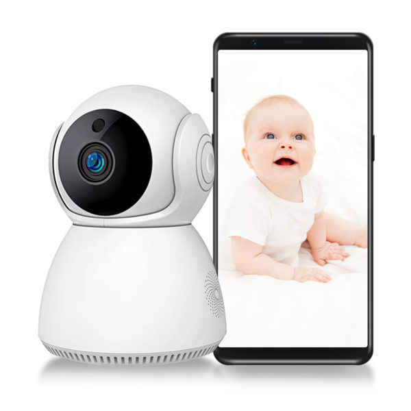 Monitor de bebé inalámbrico, con visión nocturna IR, Wifi, Audio de 2 vías, seguimiento de movimiento 1