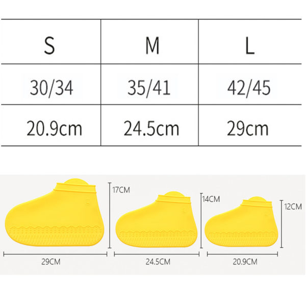 Zapatos impermeables de silicona, antideslizantes 6
