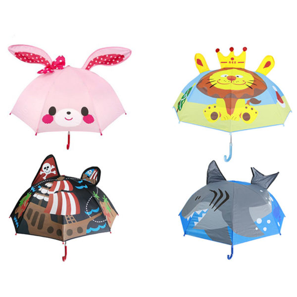 Paraguas con orejas 3D para niños y niñas 1
