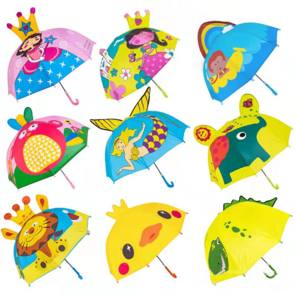 Paraguas de dibujos animados para niños y niñas 2